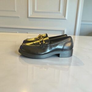 Torrid Black and Gold Loafers